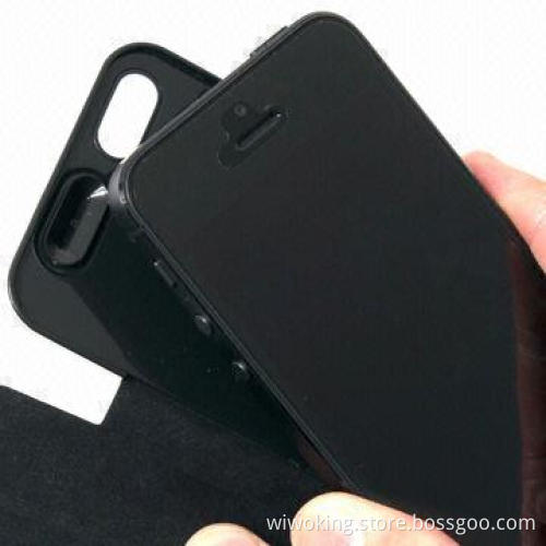 Charger Case with Leather Protected Cover for iPhone 5, 2,600mAh Capacity